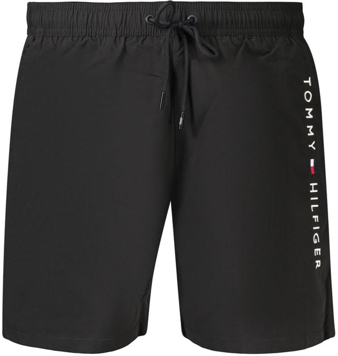 Tommy Hilfiger Black Polyester Men's Swimwear Zwart