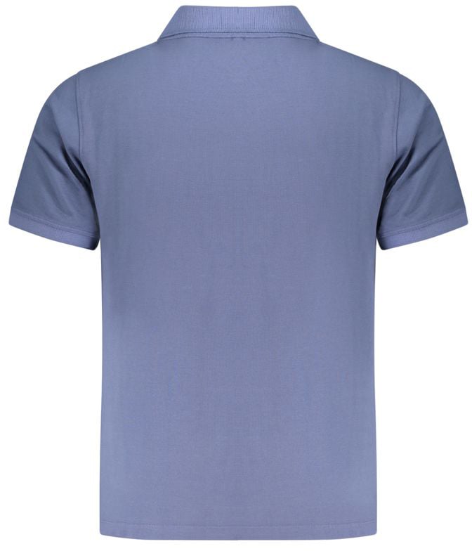 Pepe Jeans Blue Organic Cotton Men Polo Blauw