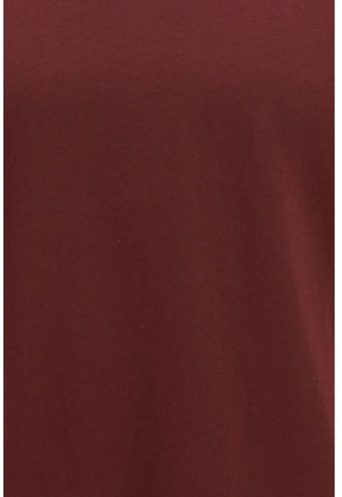 Comme Des Garçons Bordeaux Cotton T-Shirt Maroon