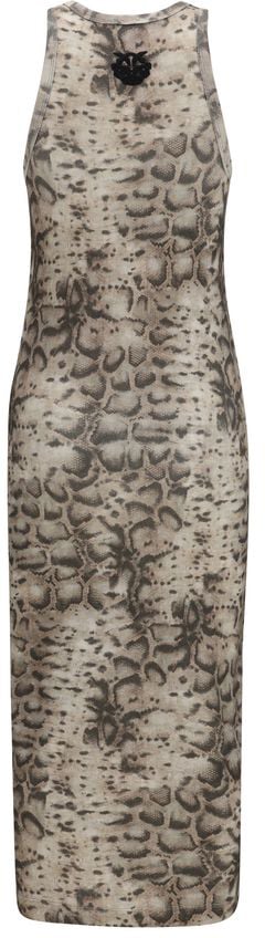 PINKO Beige Cotton Casual Dress Beige
