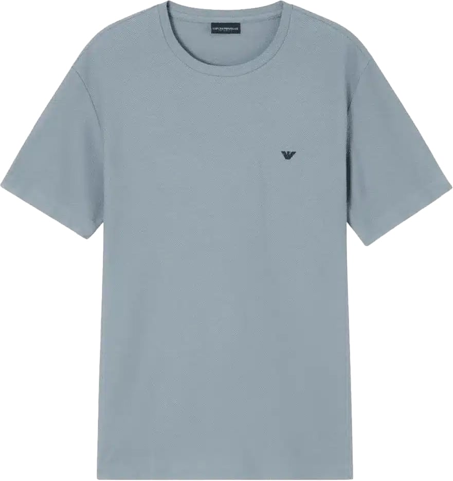 Emporio Armani Beachwear Tee Lead Blauw