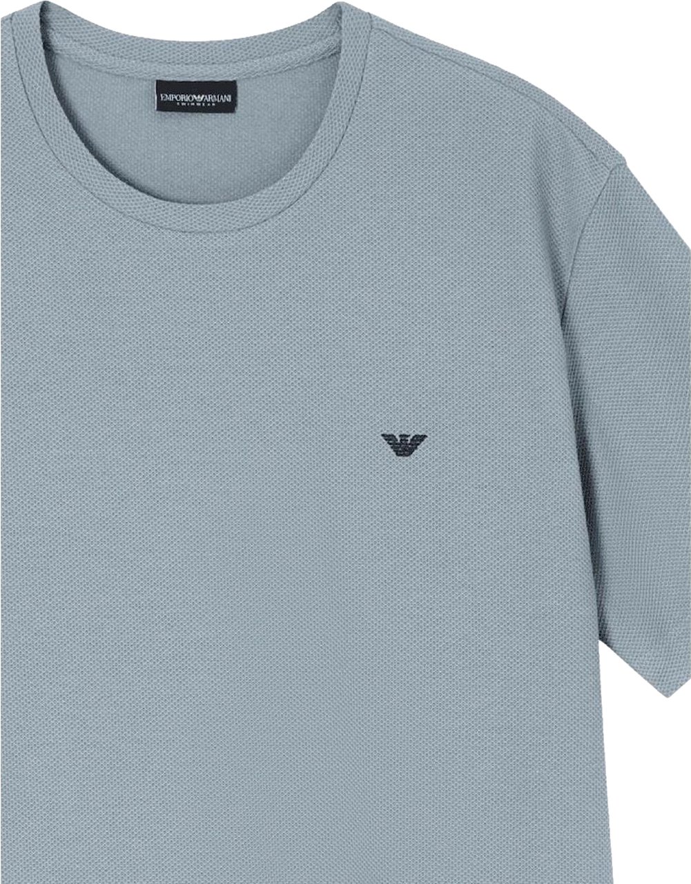 Emporio Armani Beachwear Tee Lead Blauw