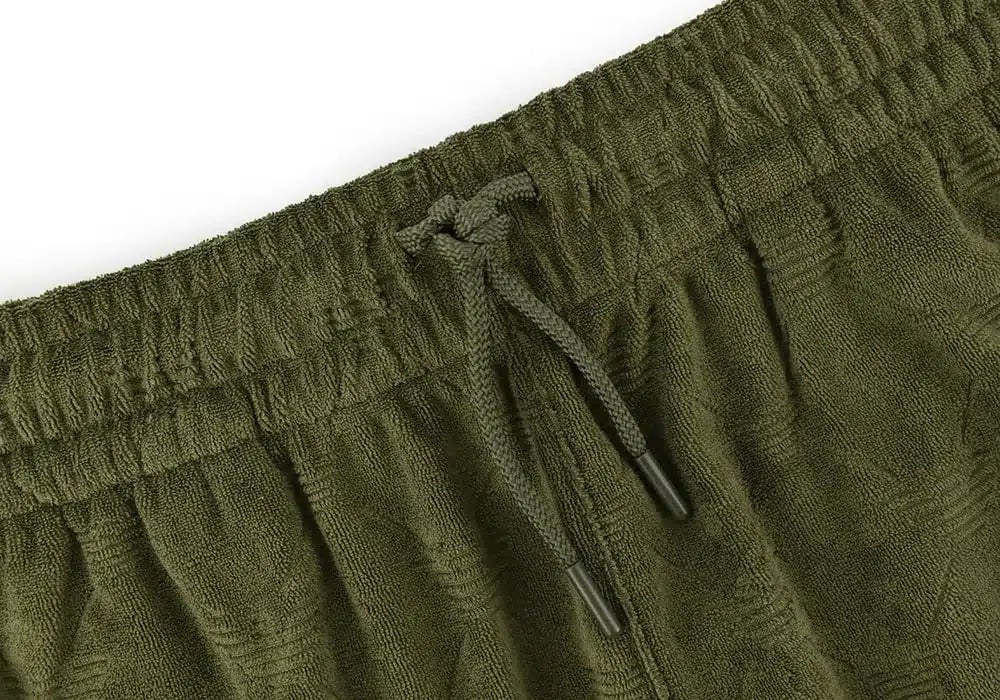 Emporio Armani Beachwear Short Eagles Lines Olive Groen