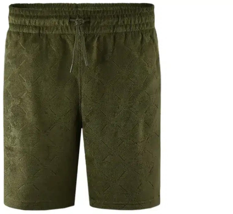 Emporio Armani Beachwear Short Eagles Lines Olive Groen