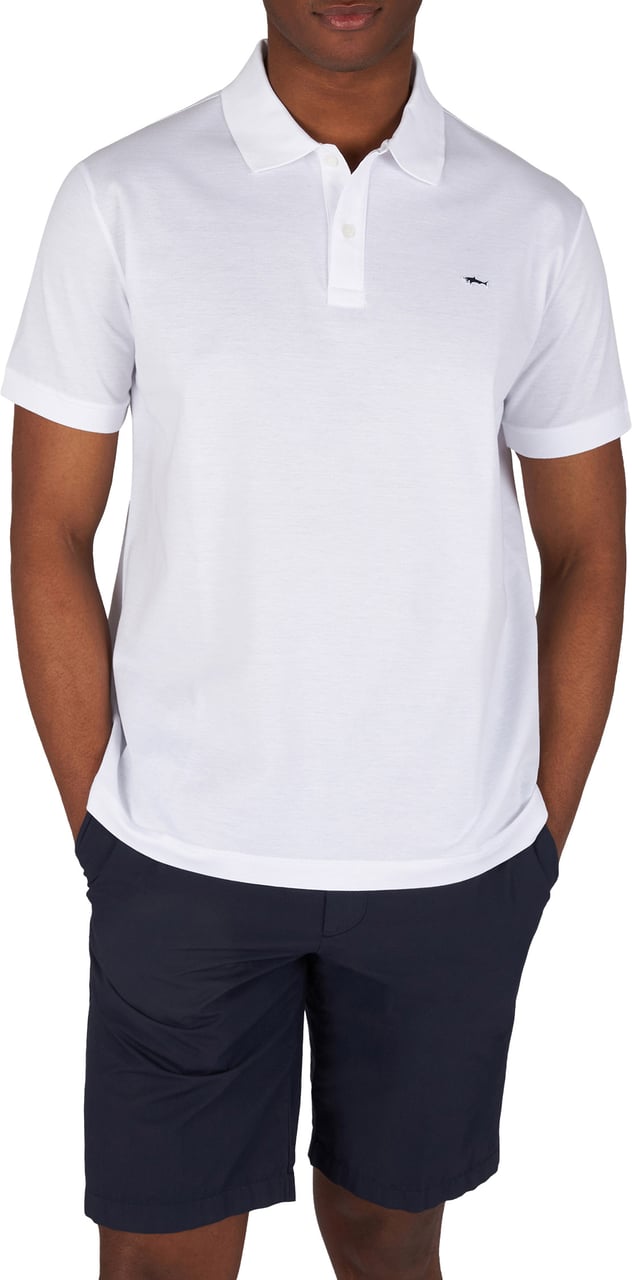 Paul & Shark Double Piqué cotton polo Wit