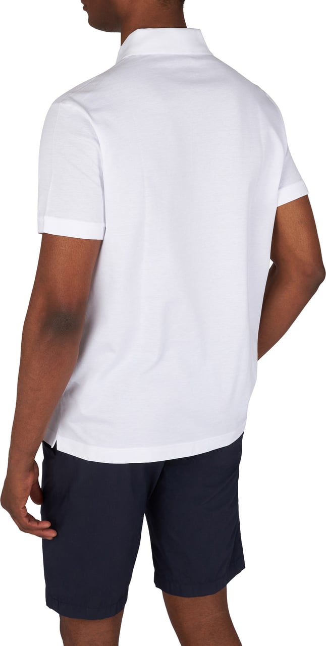Paul & Shark Double Piqué cotton polo Wit