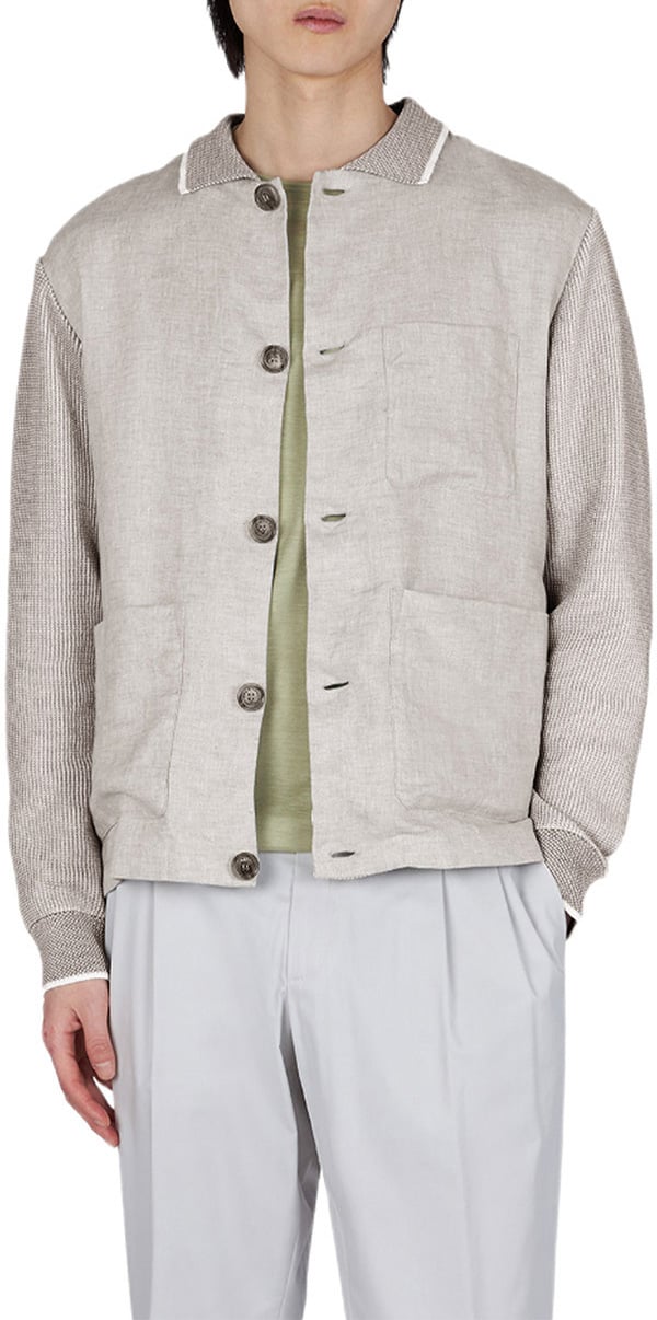 Paul & Shark Hybride overshirt greige Beige