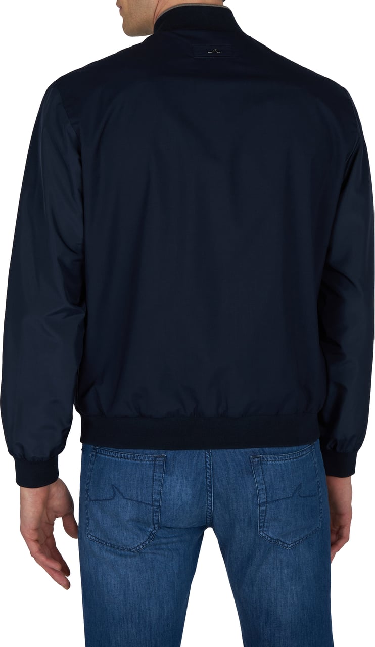 Paul & Shark Hybrid bomber in wool and silk Blauw