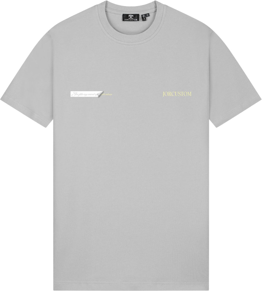 JORCUSTOM Angel2 0 Slim Fit T-Shirt lightgrey Grijs