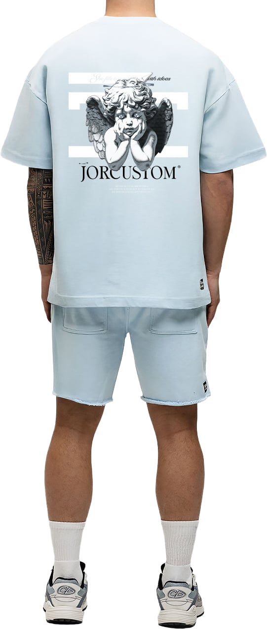 JORCUSTOM Angel2 0 Summer T-Shirt light blue Blauw