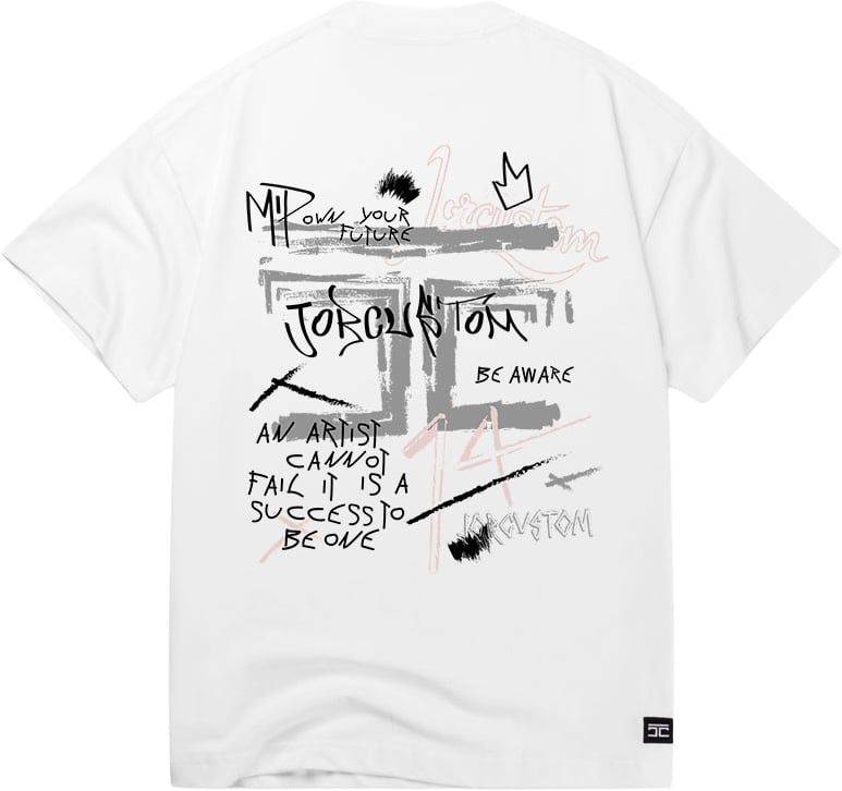 JORCUSTOM Artist Summer Set Loose Fit T-Shirt Wit