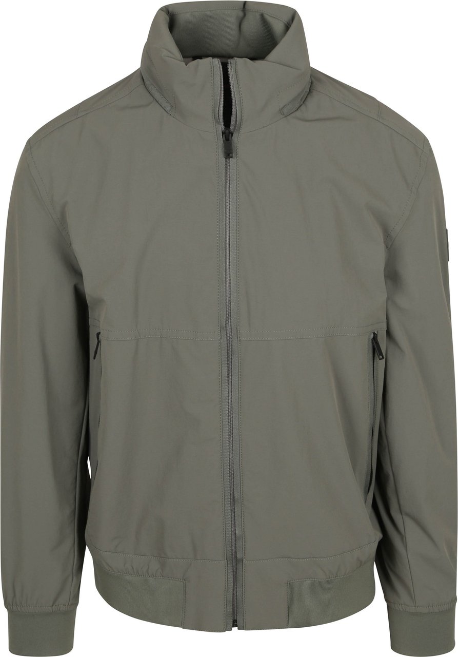 Boss Zomerjas Open Grey Groen