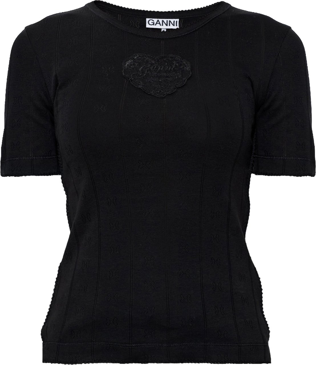 Ganni top black Zwart