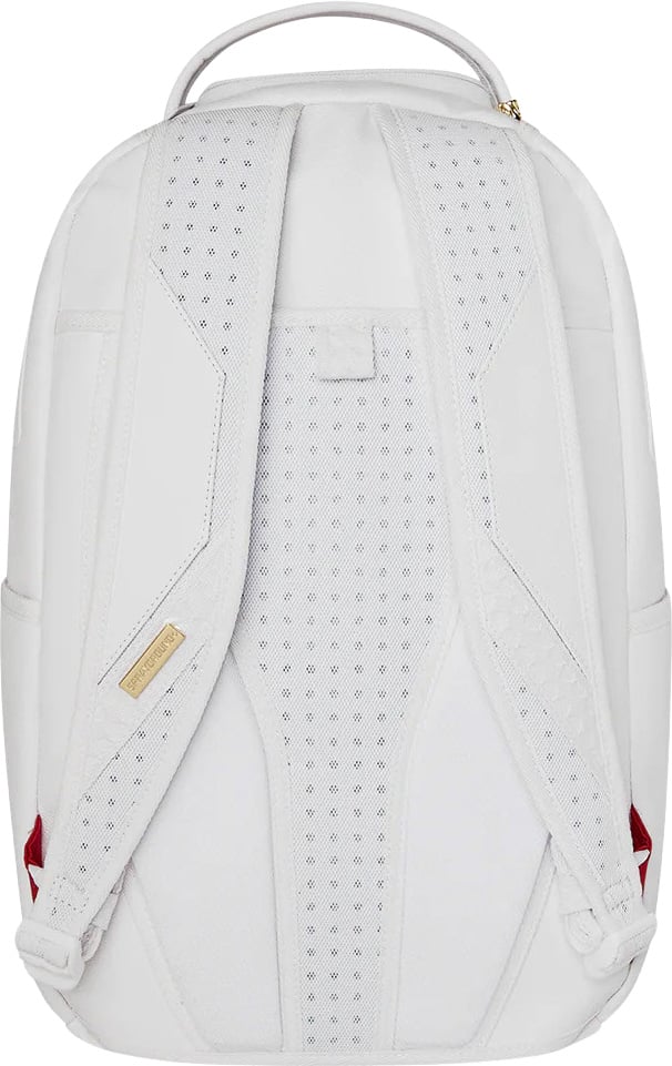Sprayground Gold Brick Luxe White Backpack Wit