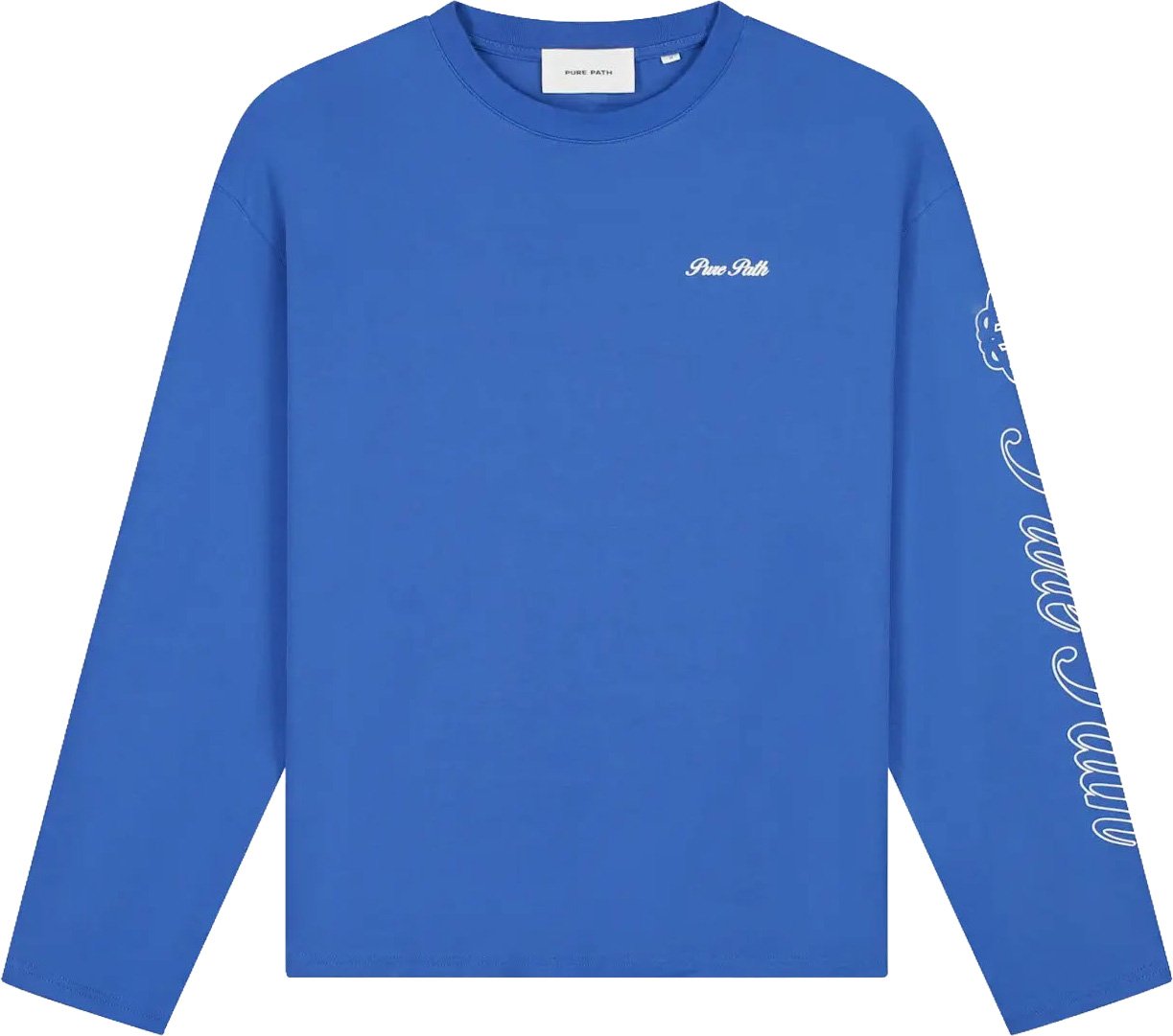 Pure Path Essence Of Life Longsleeve Tee Fade Blauw