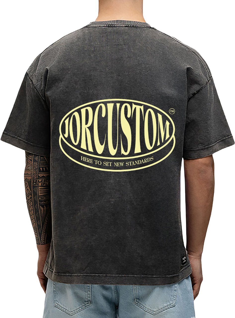 JORCUSTOM Stretched Loose Fit T-Shirt grijs Grijs