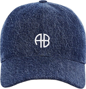 Anine Bing jeans pet logo Blauw