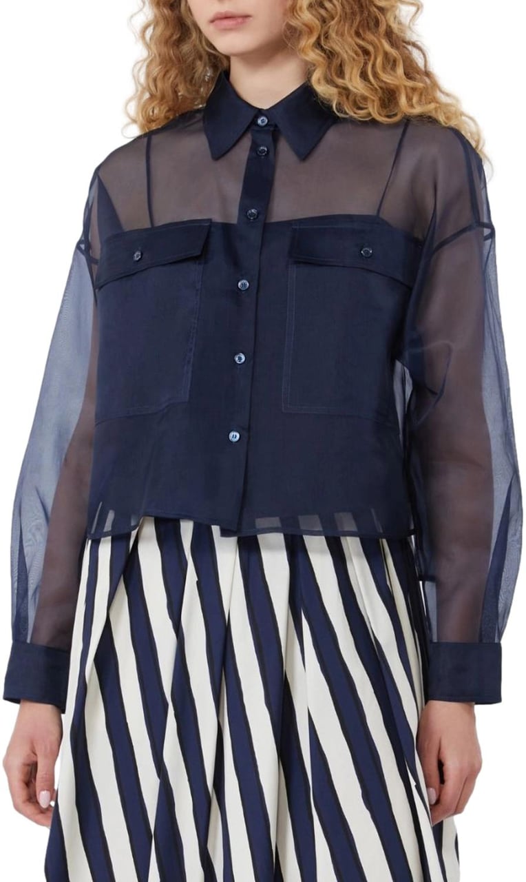 Max Mara Shirts Blue Navy