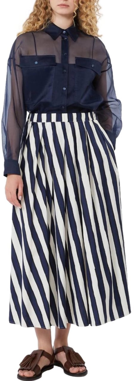 Max Mara Shirts Blue Navy