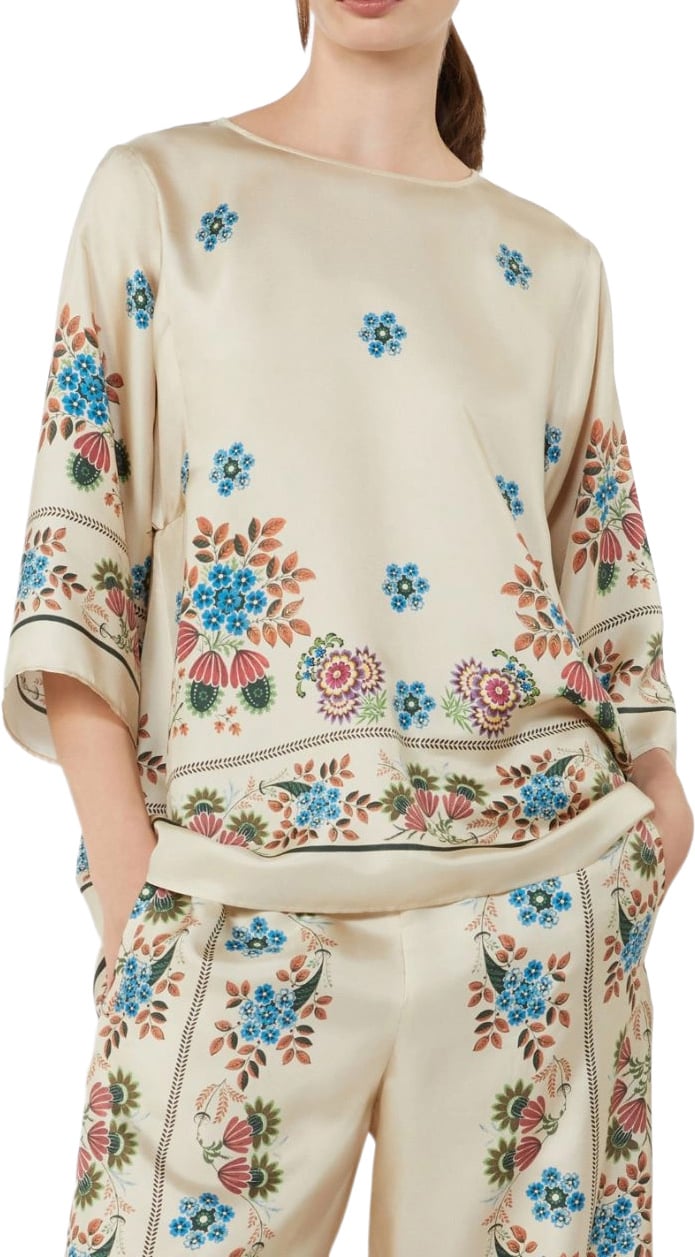 Max Mara Shirts Stampa Wit