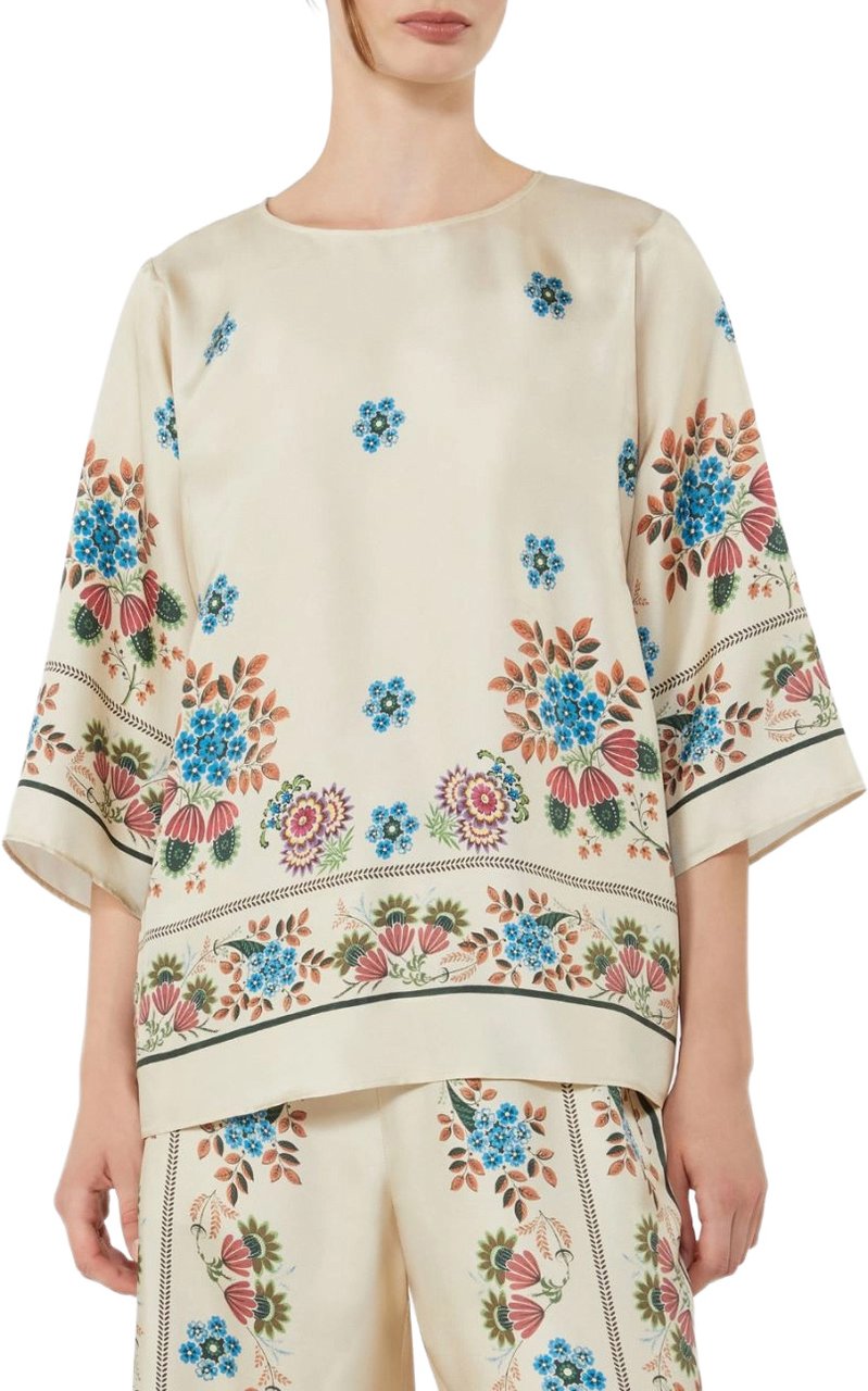 Max Mara Shirts Stampa Wit