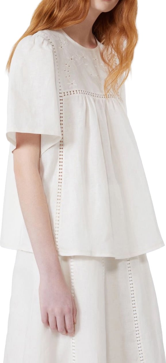 Max Mara Shirts Beige Wit