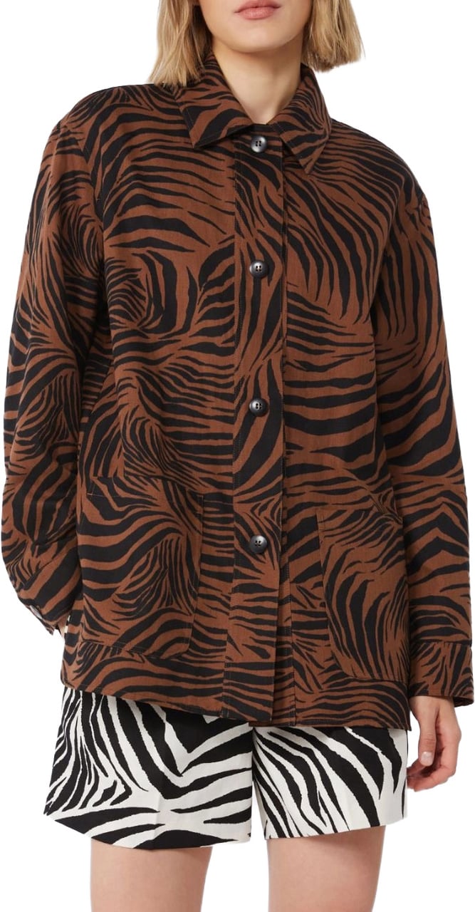 Max Mara Jackets Marrone Dis.Vari Bruin