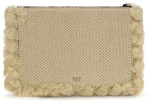 PINKO Beige Polypropylene Clutch Bag Beige