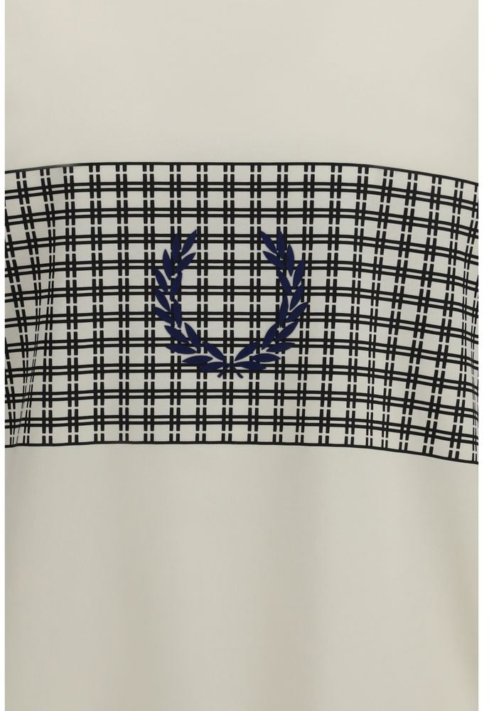Fred Perry Beige Cotton T-Shirt Beige