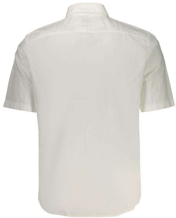 Boss Hugo Boss Bianco Cotton Men Shirt Wit