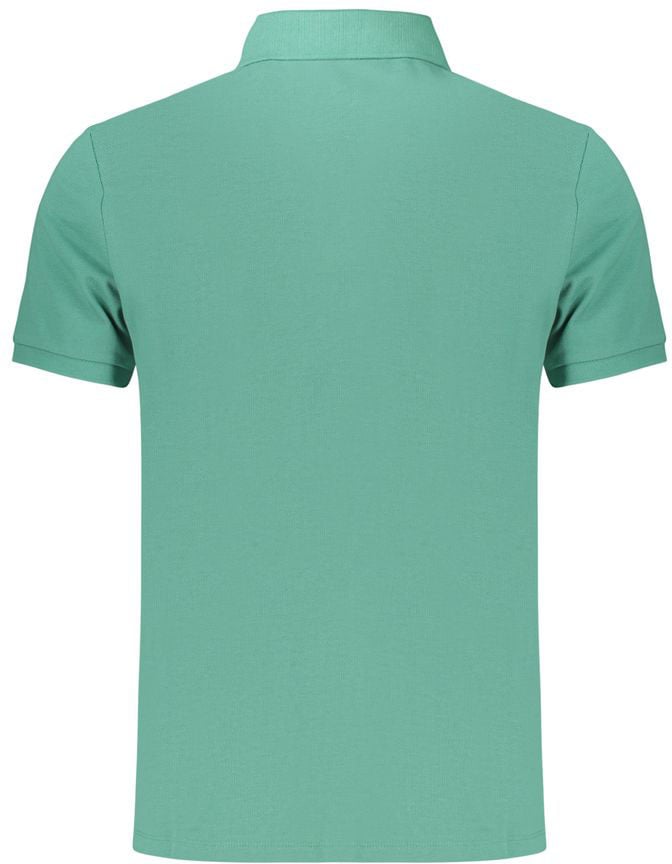 Calvin Klein Verde Cotton Mens Polo Groen