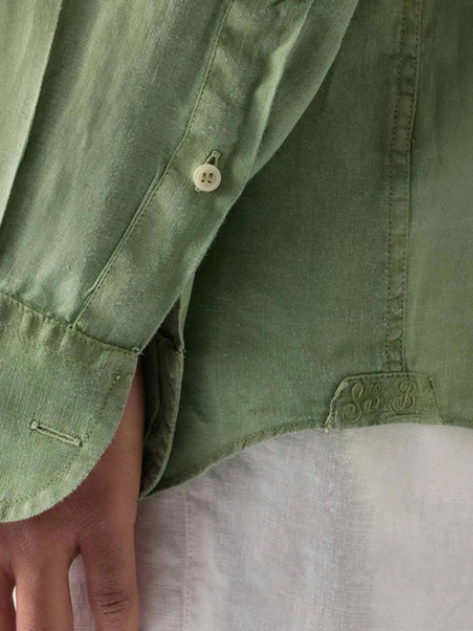 MC2 Saint Barth Shirts Linen Vintage 53L Lime