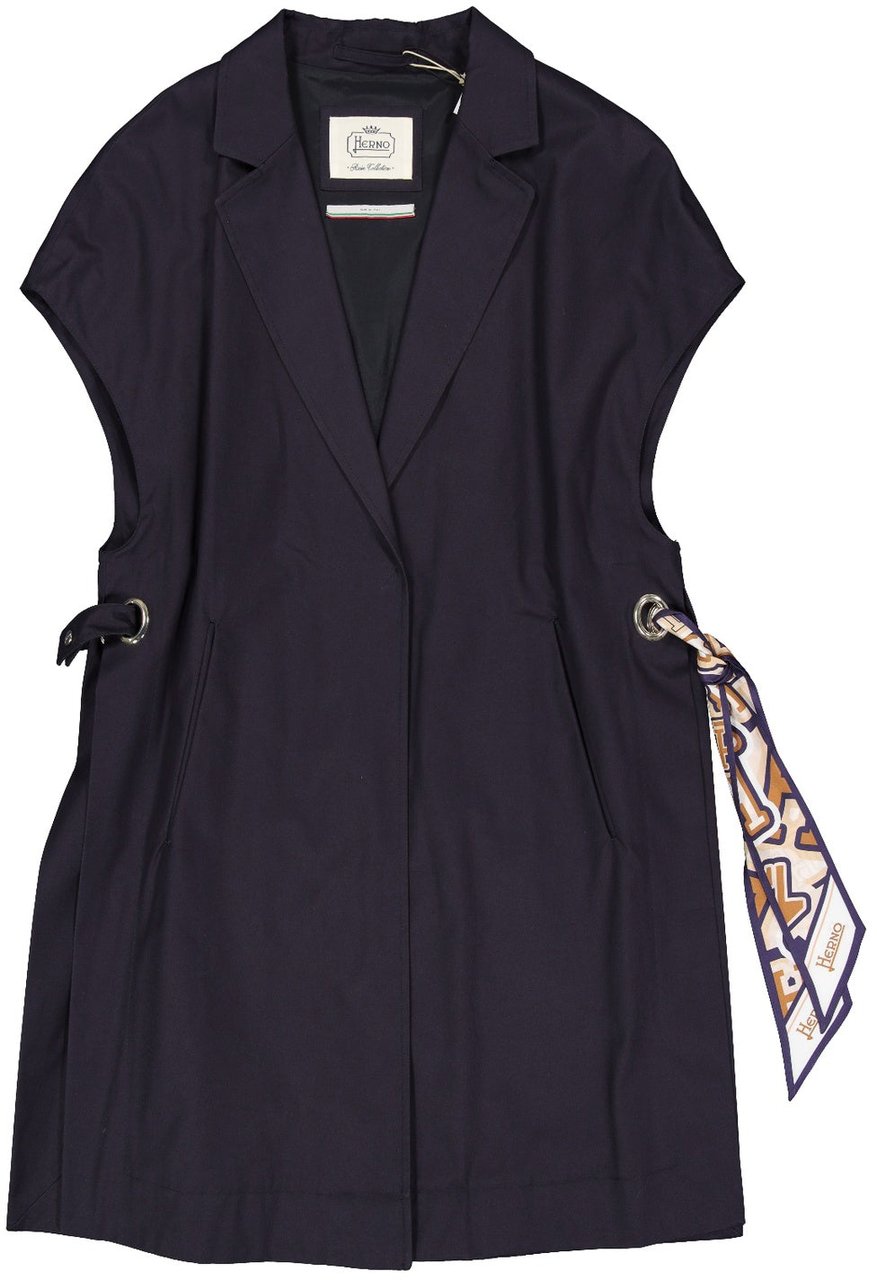 Herno Herno Sleeveless Long Coat Blauw