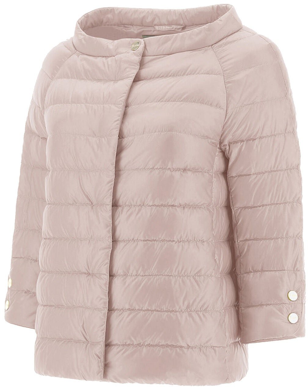 Herno HernoCropped Sleeve Down Jacket Roze