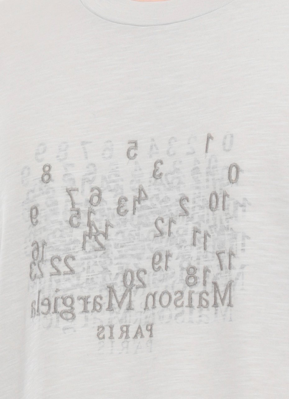 Maison Margiela Maison Margiela Grey cotton t-shirt Lichtgrijs