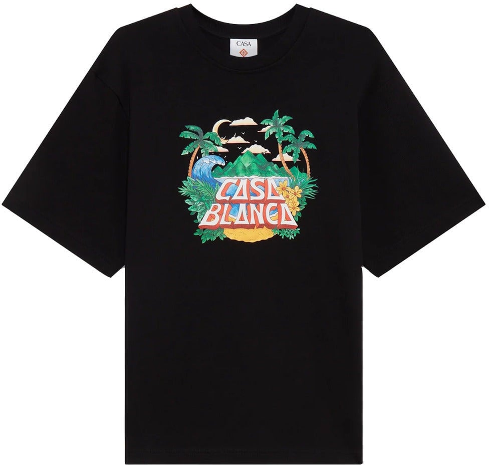 Casablanca Casablanca Cotton T-Shirt Black Zwart