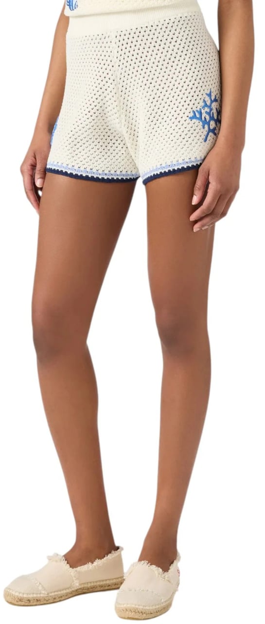 MC2 Saint Barth Shorts Lace Oceans 1061 Patch Wit