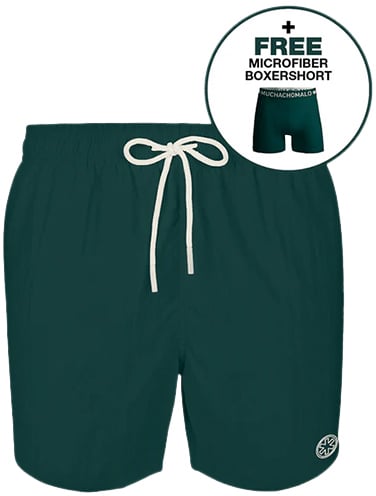 Muchachomalo MUCHACHOMALO Swimshort Solid Groen