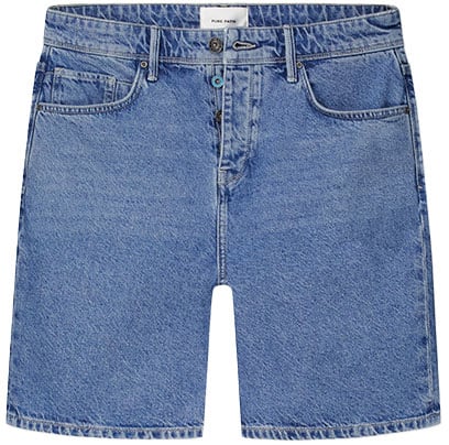 Purewhite Purewhite The Owen Regular Fit Denim Short Blauw