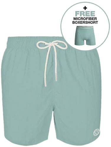 Muchachomalo MUCHACHOMALO Swimshort Solid Groen