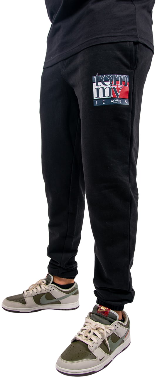 Tommy Jeans Tommy Jeans Slim RWB Flag Sweatpant Zwart