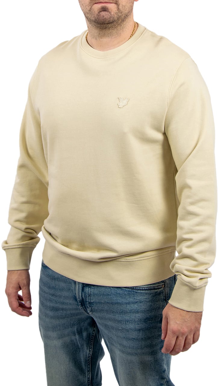 Lyle & Scott Lyle & Scott Superfine Crew Neck Sweatshirt Beige