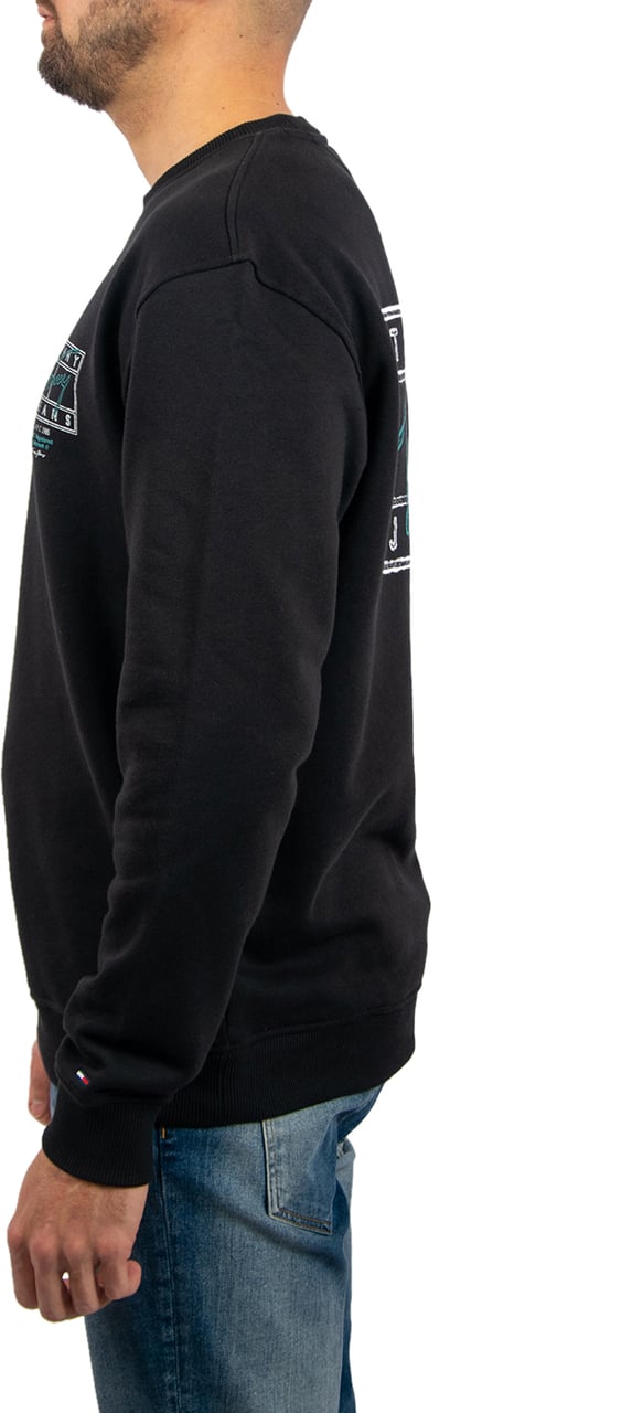 Tommy Jeans Tommy Jeans Reg Entry Dna Play Crew Ext Zwart