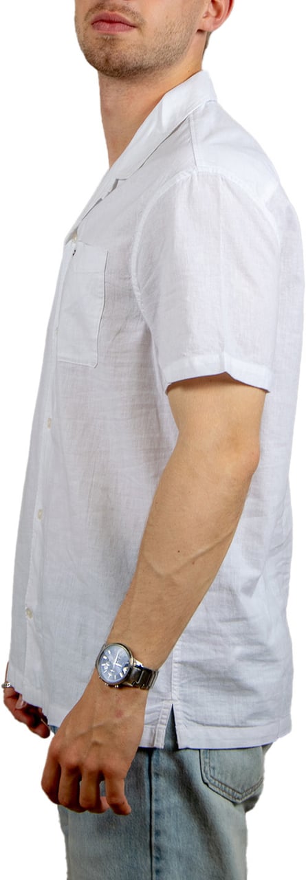 Tommy Jeans Tommy Jeans Linen Blend Camp SS Shirt Beige