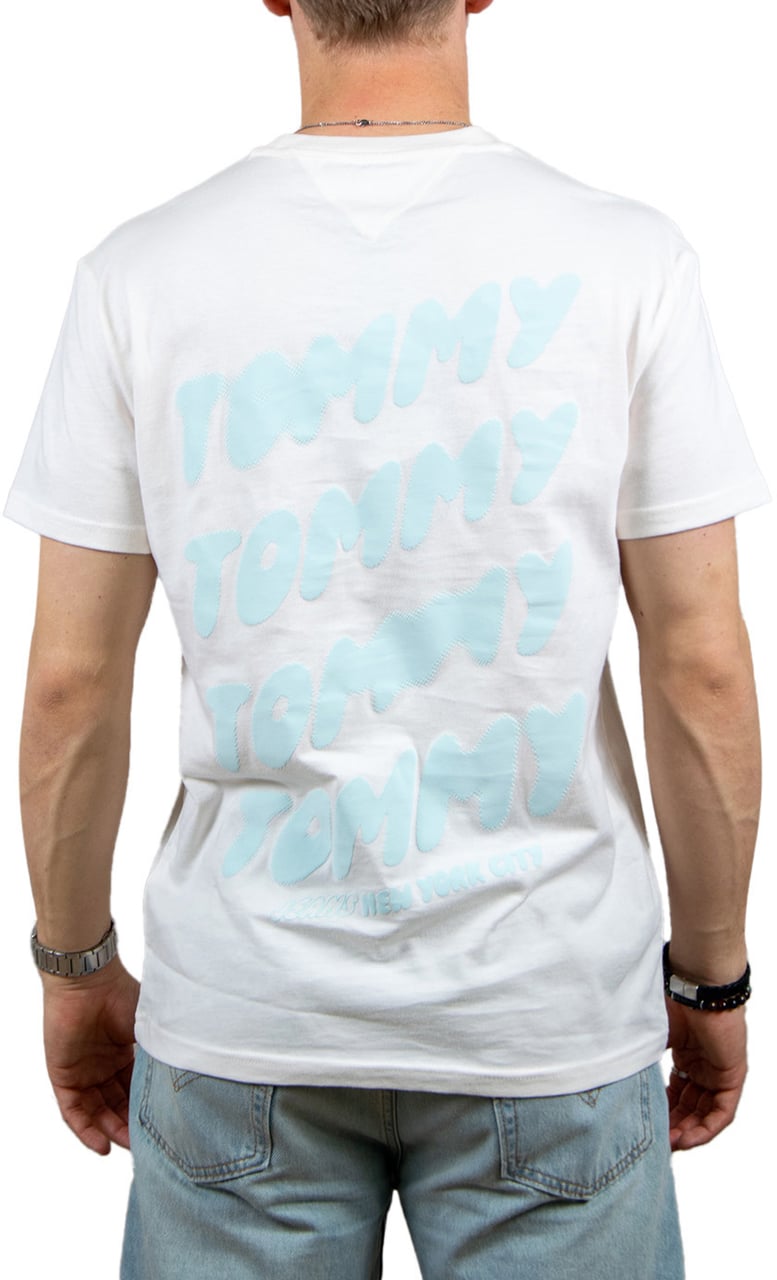 Tommy Jeans Tommy Jeans Reg Bubble Back SS Tee Wit
