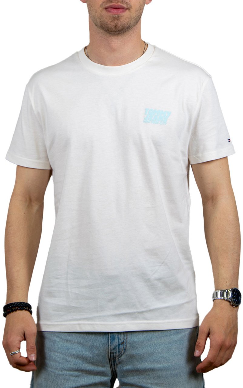 Tommy Jeans Tommy Jeans Reg Bubble Back SS Tee Wit