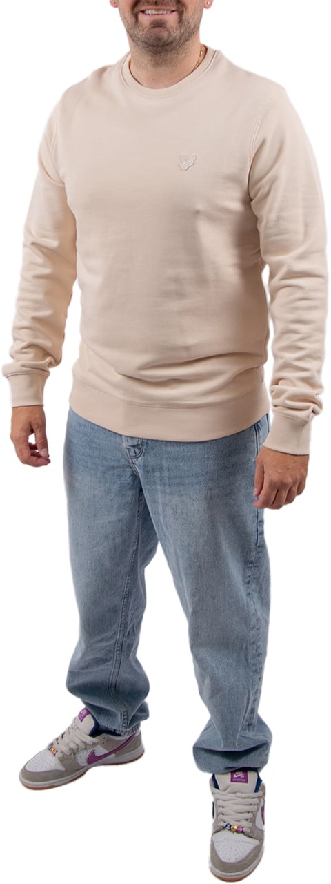 Lyle & Scott Lyle & Scott Superfine Crew Neck Sweatshirt Beige