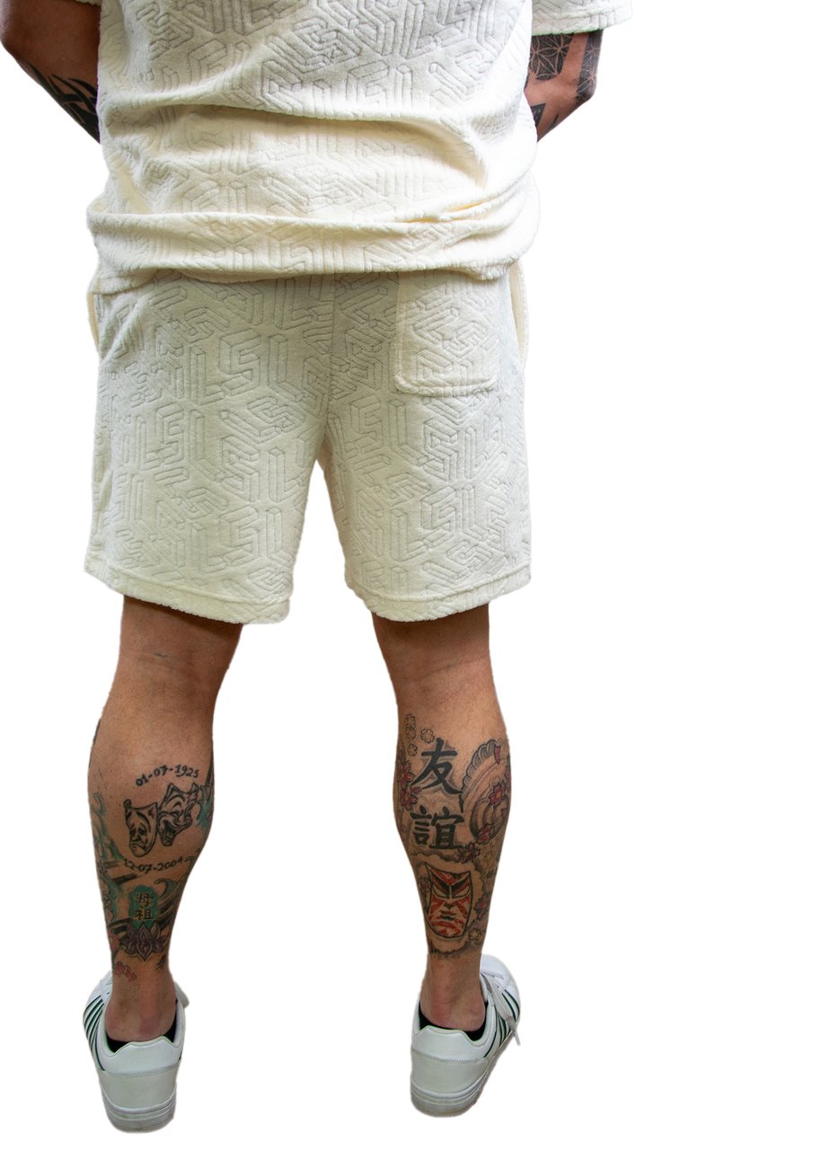Lyle & Scott Lyle & Scott Emblem Towelling Shorts Beige