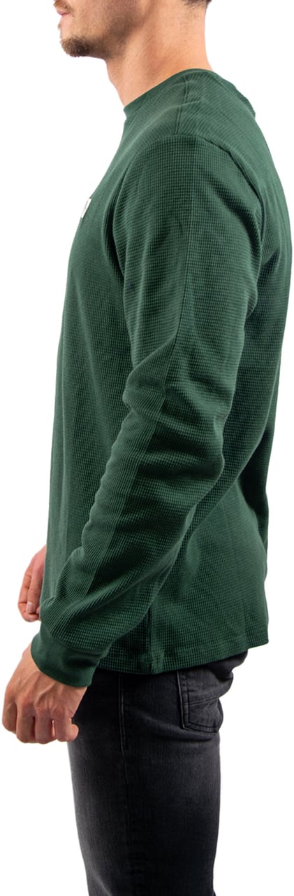 Calvin Klein Calvin Klein Jeans LS Waffle Badge Crewneck Tee Groen