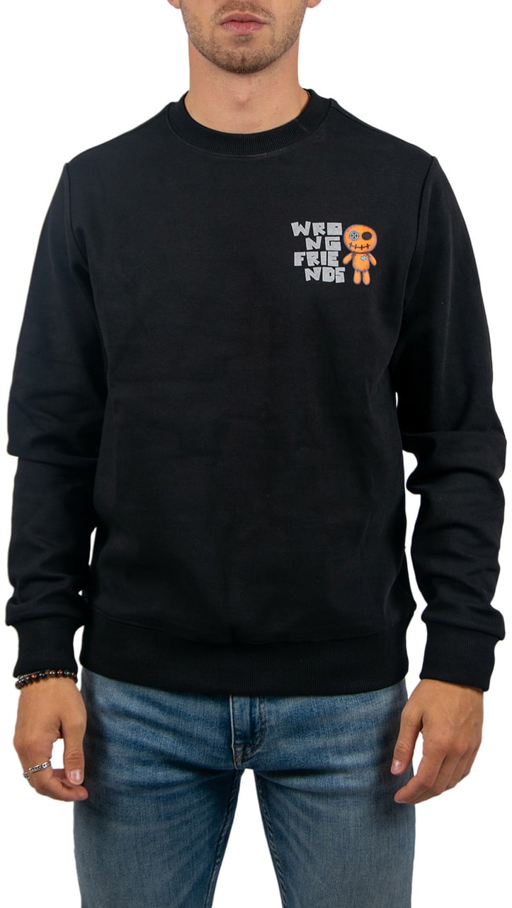 Wrong Friends Ontario Sweater Regular Fit Zwart